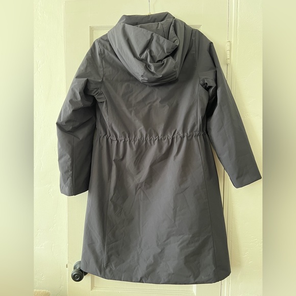 Uniqlo Women’s Hybrid Down Ultrawarm Long Coat Small black grey - Picture 12 of 16